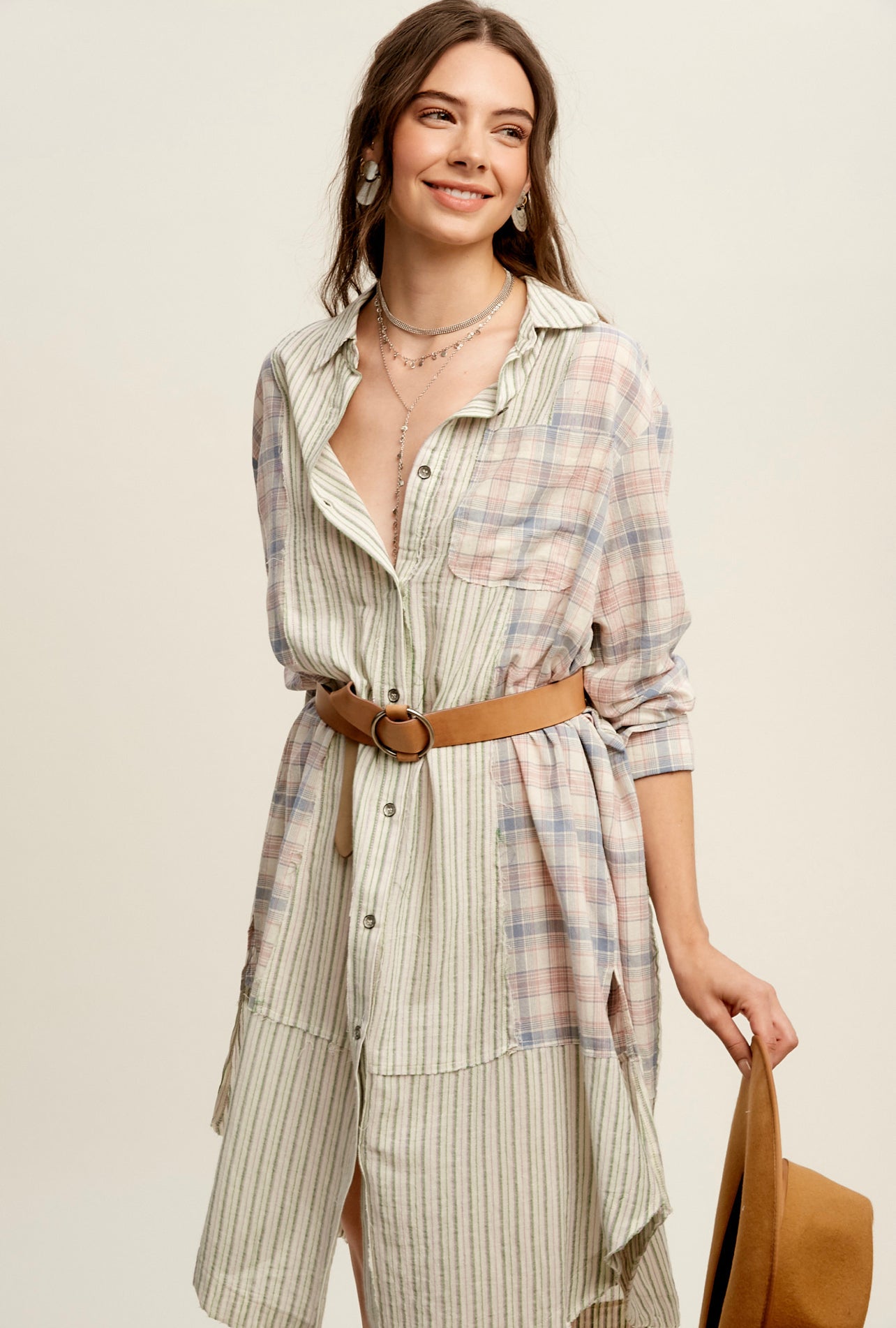 Up for Anything Shirt Dress