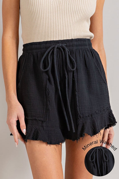 On a Whim Shorts - Black