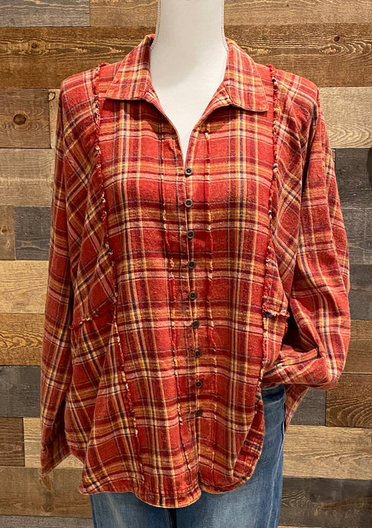 Plaid About You top