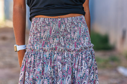 Pretty in Paisley maxi skirt