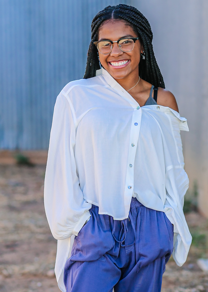 So Good Flowy Button Down Top