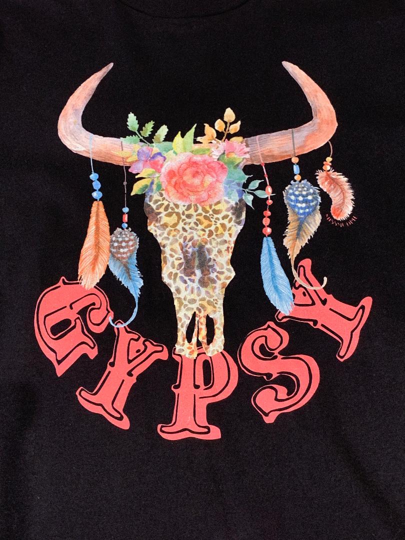 Gypsy Leopard Skull tee